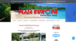 Desktop Screenshot of hotelplazaeuropa.com