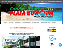 Tablet Screenshot of hotelplazaeuropa.com